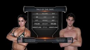 miss demeanor vs tony orlando mixed wrestling