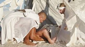 Casey Everett and Zario Travezz fuck in the desert heat