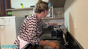 Step grandma's slutty ass gets fucked and creampied