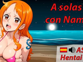 Spanish audio JOI with Nami from One Piece. It starts soft but...