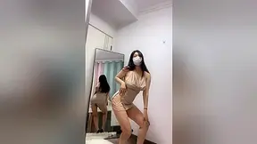 Asian Chick With Big Boobs Dancing