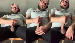 Glasses Hot Guy Pulsating Cumshot Raw POV JOI