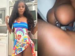 Horny and wild amateur black couple do a hardcore cam show