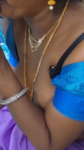 Unforgettable moment from "Hot Desi Tamil aunty loves sports and seduces Neighbour boy to fuck her"