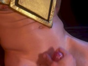 Guy 30 - Tied Up, Blindfolded, Leaking Precum and Edged to a MASSIVE LOAD ALL OVER HIS FACE