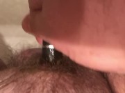 MTF manpussy pussy toying with cum