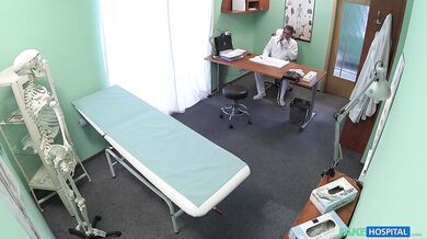 Blonde MILF thinks MY BIG COCK will cure her illness - Fake Hospital