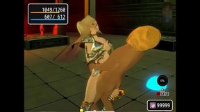 Blonde Beauty Fucks Men & Goblin in 3D Hentai Game Pricia Defense