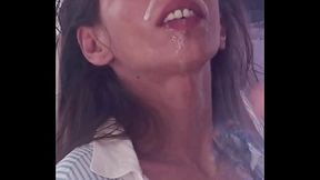 Candie Cross locked on the camera, face already a ruined mess &mdash_ I slap that slut hard and spit on her, watching it cling like glue.