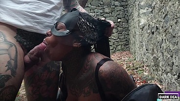 The Kinky Slut Queen "Dark Dea" Fuck in Abandoned House like a Whore