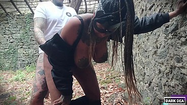 The Kinky Slut Queen "Dark Dea" Fuck in Abandoned House like a Whore