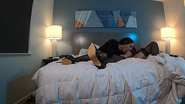 Bailey Wilde Sucks Huge Trans Cock