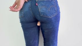 Rubbing Dick with My Jean Part 2