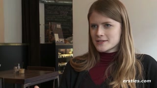 Ersties - Hot Redhead Lucy Warms Up Her Pussy With the Magic Wand Before Grabbing a Dildo