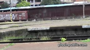 Blondes and brunettes pee in weird spots around the city