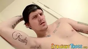 Straight Twink Works His Pretty Knob And Pumps Out A Load