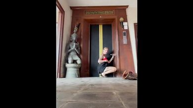 Alone by elevator hot redhead public masturbation huge dildo riding bbc hard fuck
