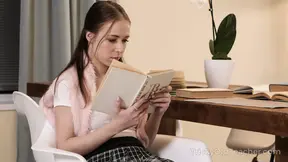 Old teacher teaches hot student a lesson in pleasure