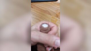 enormous spear frothy cum shot for your throat foamy rod