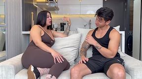 Hot MILF with a fat ass rides her ripped personal trainer’s huge cock until she’s screaming in orgasm
