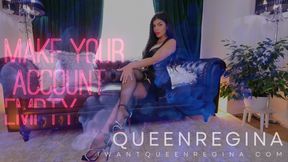 Make your  account  Empty  Findom