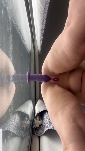 HARD ANAL FUCK IN THE WINDOW