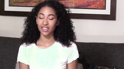 Round ass ebony doll gets shagged inside a moving van