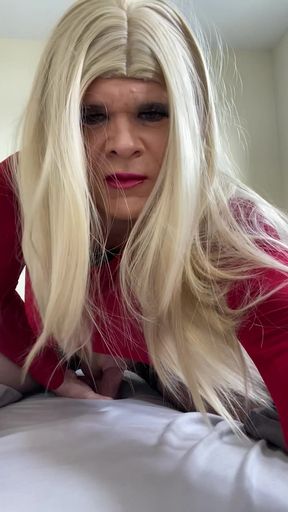 Part 2 of husband cheating on wife with sexy amateur slutty and horny Crossdresser