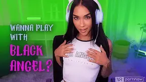 Erotic Gaming Session Starring Black Angel (Passthrough)
