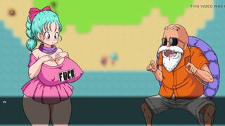 Bulma's Quest for the Ballz - Bulma from Dragon Ball Looking for Number eighteen to Penetrate Roshi