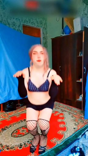 Big Butt Sexy Underpants Sissy Crossdresser White Slut Lady Boy Gay Twink MTF LGBTQ Fem Boy Shemale   Clip 2