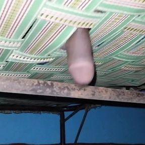 Desi Indian boy fuck his bed when one one at home