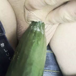 Inverted cock cucumber, fuck fest