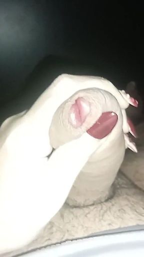 Beatifull Nails Handjob