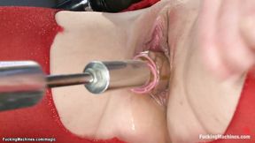 ”Redhead beautiful babe machine anal fucked”