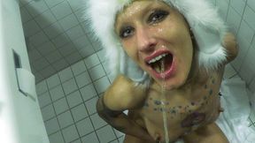 piss-soaked panda: alexander floods my snout & face like a toilet