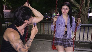 She Was Shy But Curious - Playground Interview Turns Into All-Night Anal