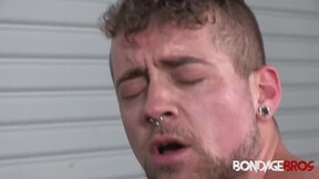 BondageBros: Jay Austin blows and rides muscular hunk Michael Romans veiny dick