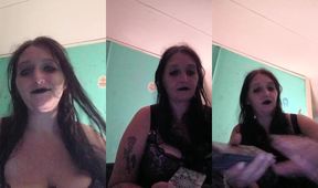 Morticia Slasher destroys tarot reading with her big titty goth magic