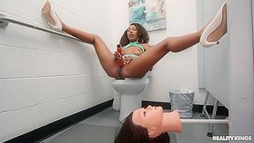 Public Bathroom Prank And Fuck With Kylie Rocket And Olivia Jayy