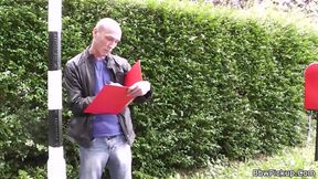 Curly bbw seduced and fucked by stranger