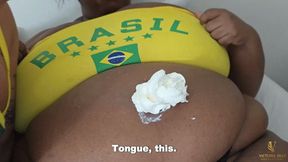 NAVEL TRIO FOOD PLAY: STRAWBERRY & CHANTILLY - BY THAMMY LEVIEMONT, VICTORIA DIAS AND JHULLY - CLIP 2 IN FULL HD - NEW JUNE 2026