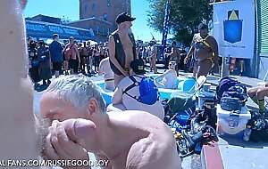 daddy loves drinking boy piss and getting fucked bb in public. folsom street fair