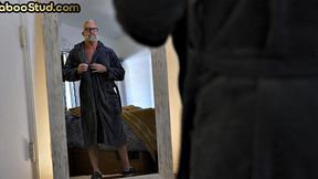 Hairy IR DILF enjoys stepson with Black stud