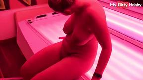 ”MyDirtyHobby – Blonde Bella Tight Masturbates In Sauna & Fucks In A Solarium In P-O-V - Free Porn Video”