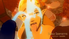 Link Makes Glow From His Cum