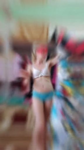 Trying on clothes from the wardrobe after moving to a new apartment - Tiktok