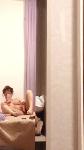 Mel and I in Our Hotel Room