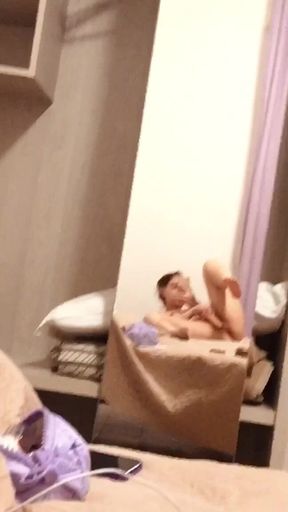 Mel and I in Our Hotel Room