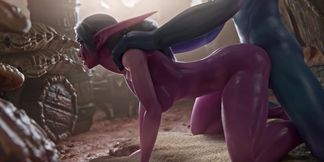 Multiple Orgasms for Night Elf Before Getting Bred